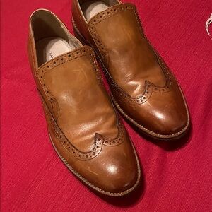 Banana Republic Tan Leather Men's Slip-Ons 9.5 M dress shoes